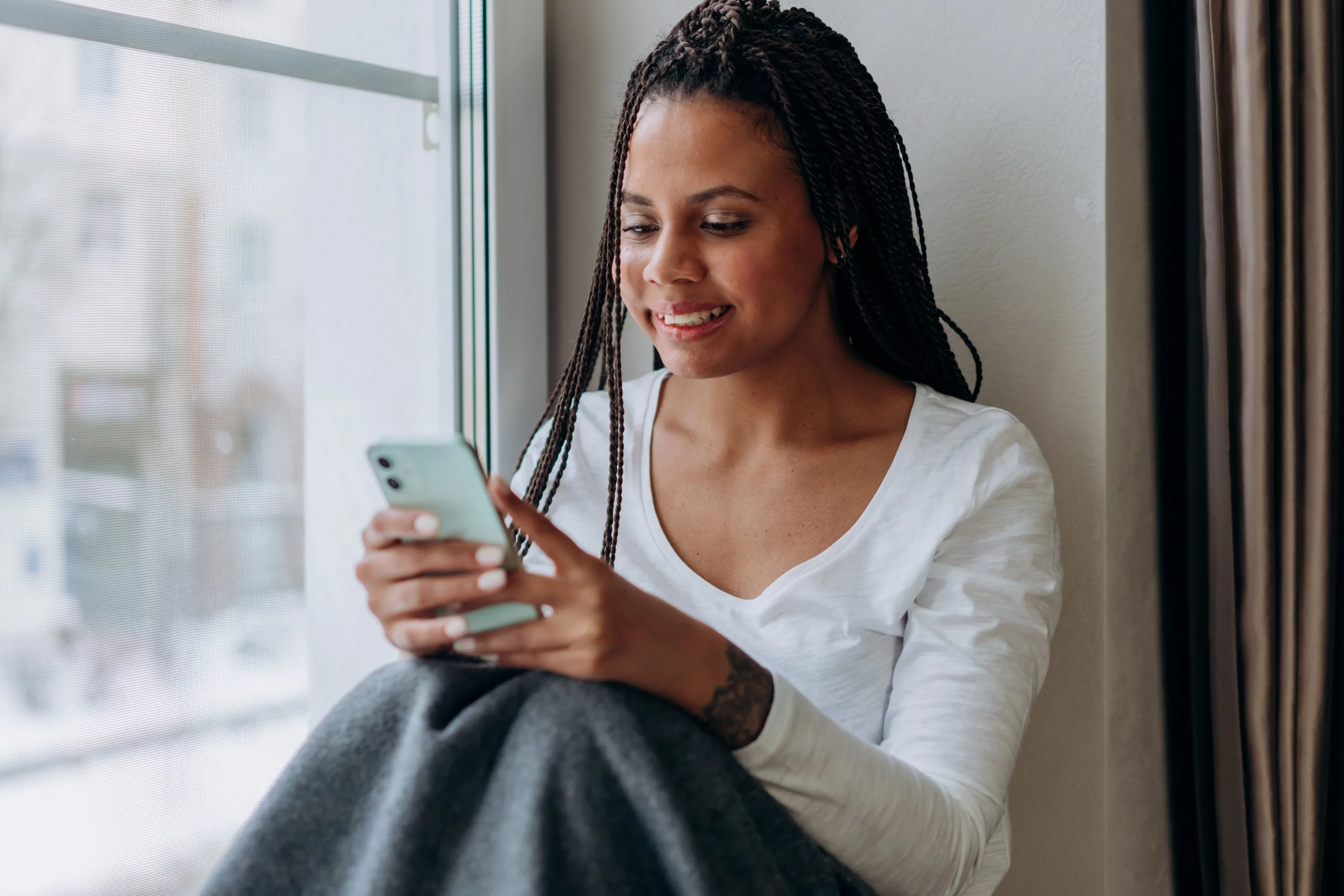 accompagnement en ligne femme bulle